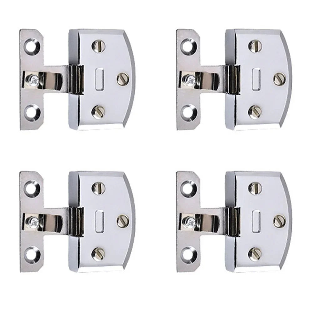 4pcs Glass Door Hinge Adjustable Clamp Inset Door Bathroom Shower Display Cabinet Cupboard Door Hinges Furniture Hardware