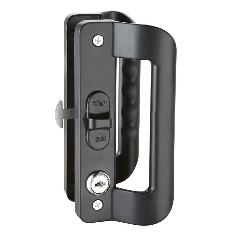 Aluminum Alloy Sliding Door Lock Handle Anti-theft Door Latch locK Door Pull Locks Aluminum Frame Door Home Furniture Hardware