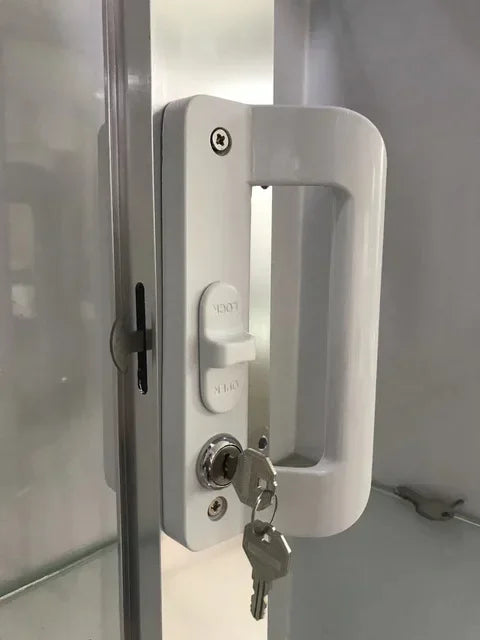 Aluminum Alloy Sliding Door Lock Handle Anti-theft Door Latch locK Door Pull Locks Aluminum Frame Door Home Furniture Hardware