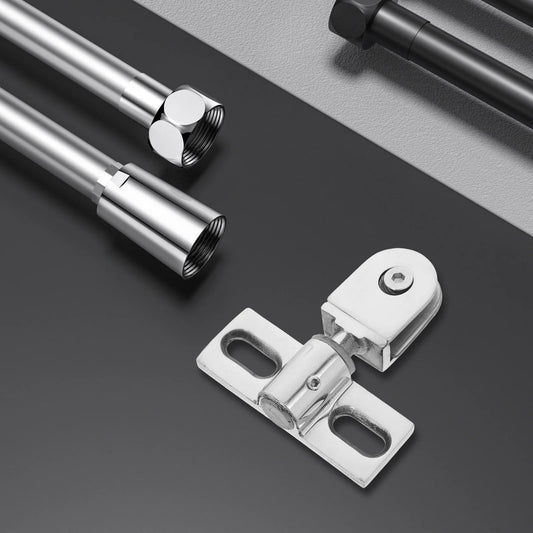Shower Door Pivot Hinge Cabinet Clip Glass Insert Bathroom Hardware Stainless Steel Fixing Clamp