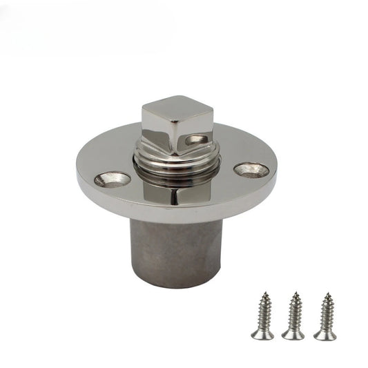 Universal 25mm Stainless Steel 316 Boat Garboard Drain Plug Bung Hole Drainage     Marine Dinghy Transom Hardware Accessories